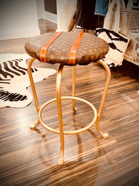 Louis Vuitton Classic Leather Stool - Round